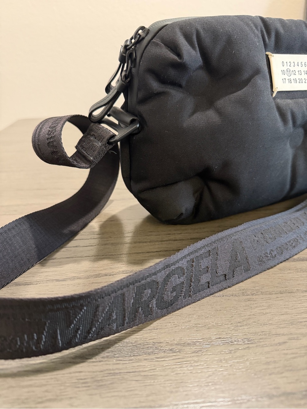 MAISON MARGIELA Black Quilted Crossbody Bag - Picture 3 of 9